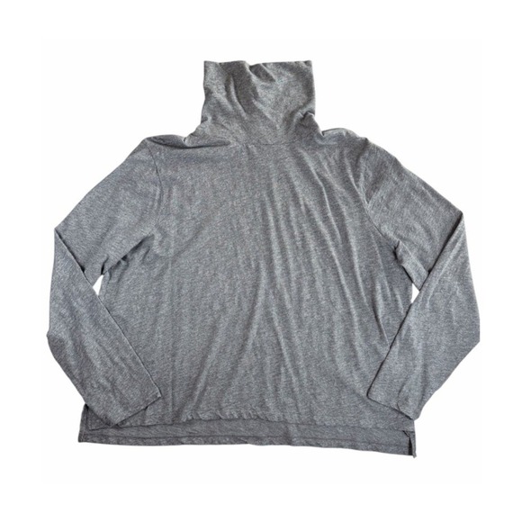 Madewell Tops - Madewell Turtleneck Top Women‎ 3X Gray Long Sleeve Cotton Knit F7187